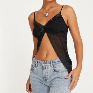 Motel Rocks Black Lace Cami